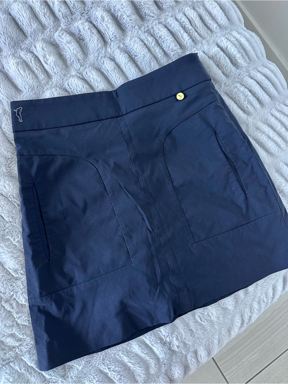 Navy Golfino Skort with Pocket Detail